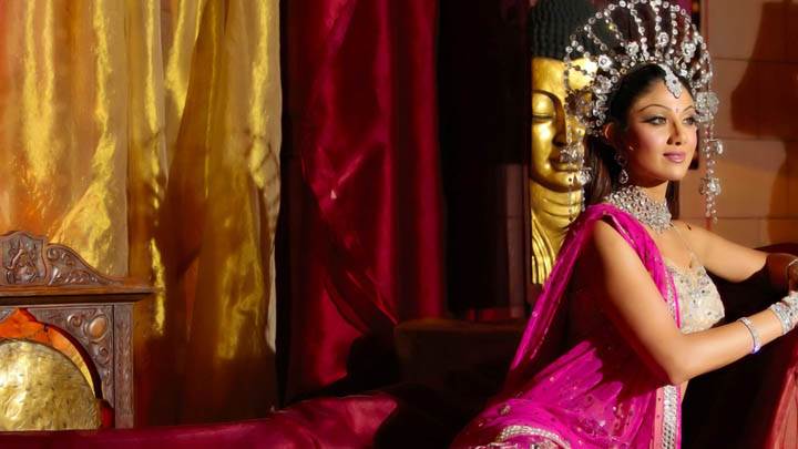 Shilpa Shetty Photoshoot Pink Dress