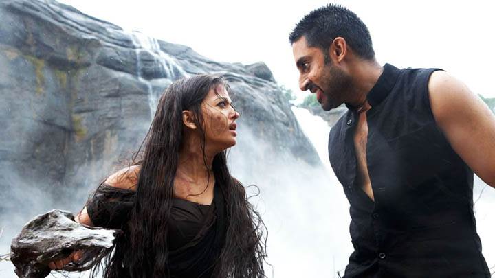 Abhishek And Aishwarya Arguing In Movie Ravan