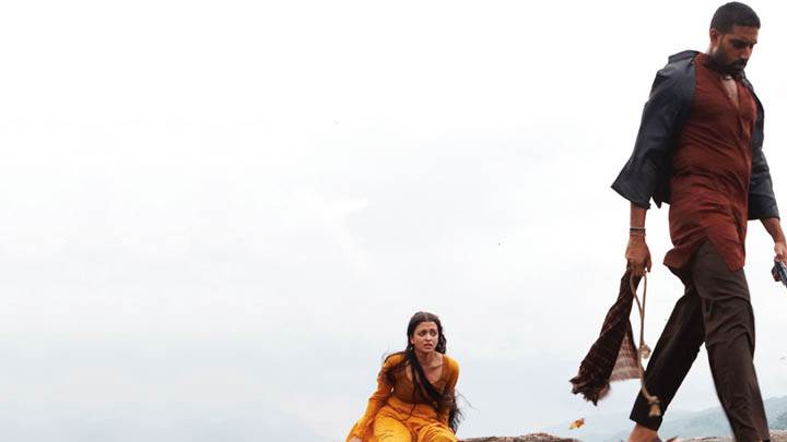 Aishwarya Rai And Abhishek On Mountain, Walking Away
