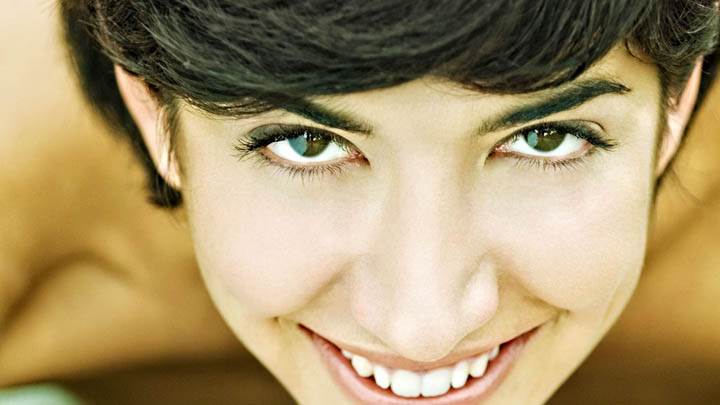 Smiling Beauty Face Closeup