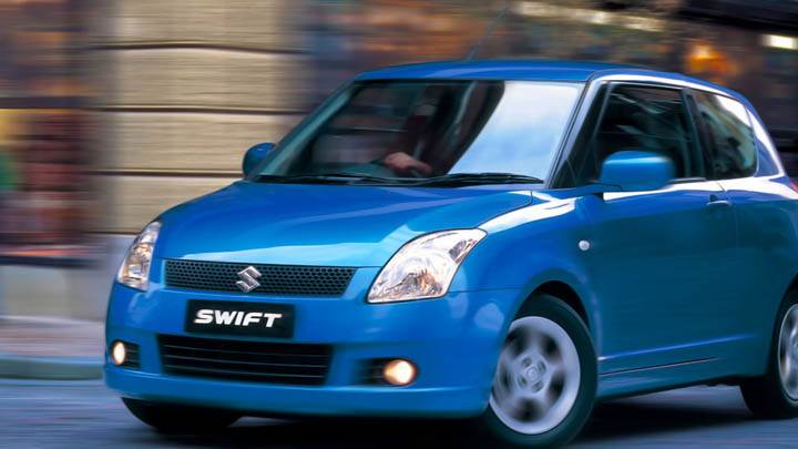 Suzuki Swift Sport Blue Car Outside Street