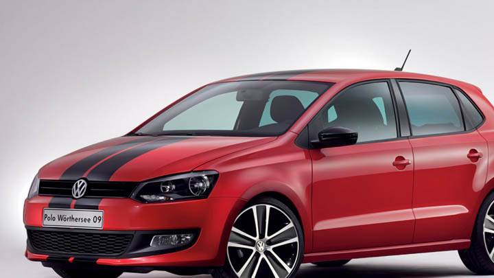 Volkswagen Polo Worthersee 20009 Concept Red Car Black Stripes