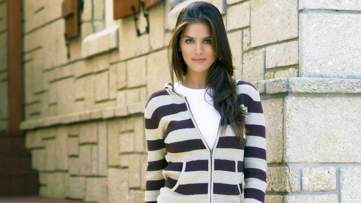 Anahi Gonzales Zebra Jacket White Shirt Blue Jeans