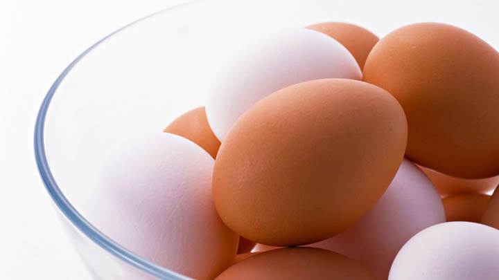 Brown And White Eggs In Bowl