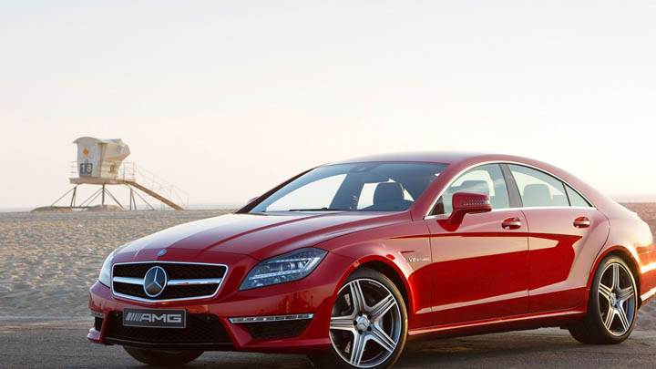 2012 Mercedes-Benz CLS63 AMG Red Color