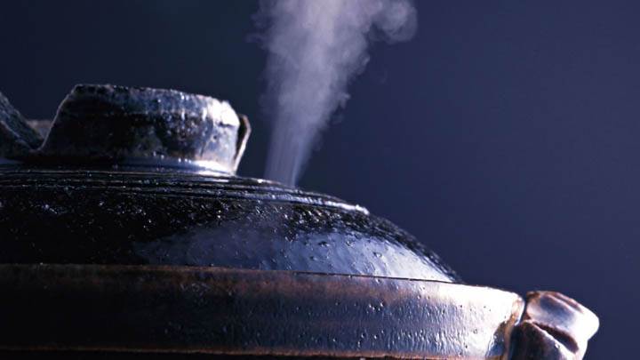 Cooker Steaming Closeup Picture