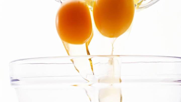 Falling Egg In Bowl