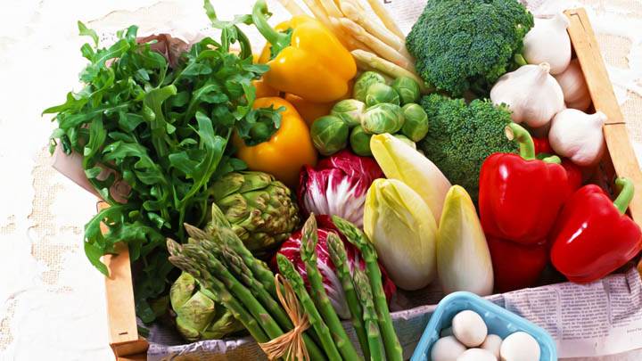 Green Vegetable Basket