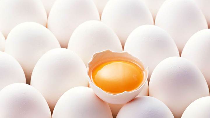 Half Egg On Top Of Eggs