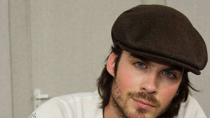 Ian Somerhalder Wearing A Cap