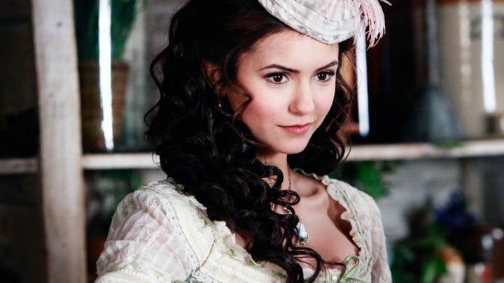Katherine Face Closeup in White Dress