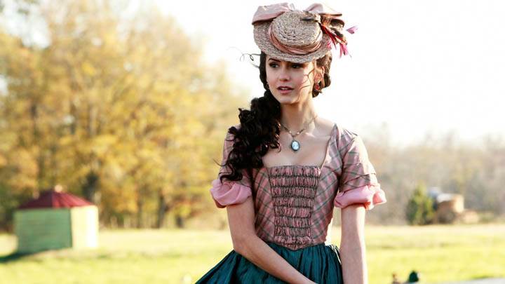 Katherine in Classic Dress Looking Beautiful