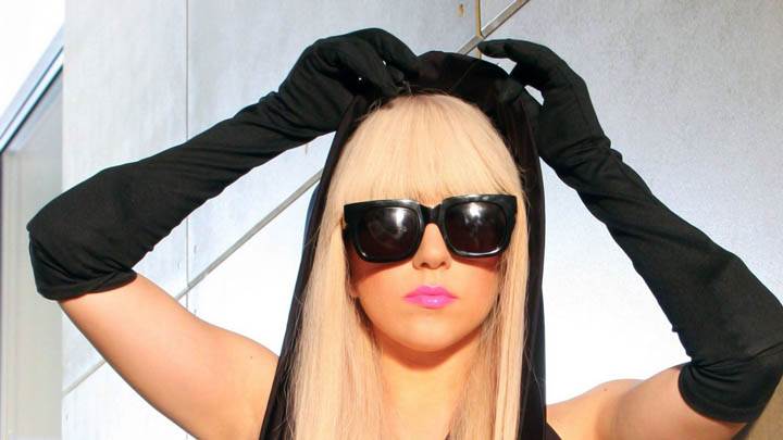 Lady Gaga Black Sunglasses
