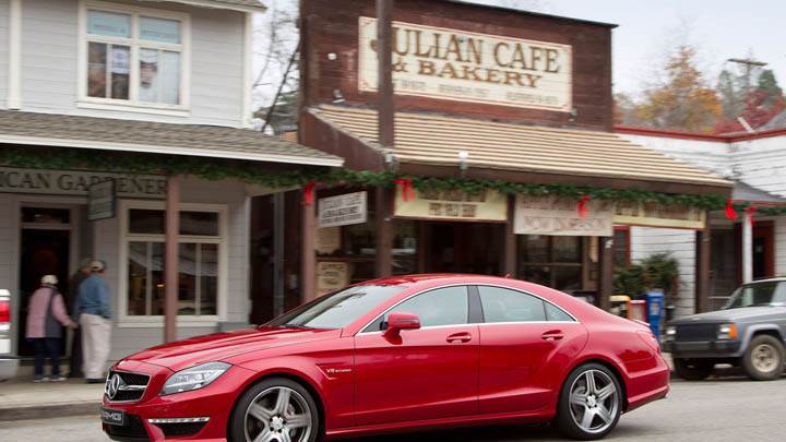 Mercedes-Benz CLS63 AMG 2012 Parked Outside Bakery
