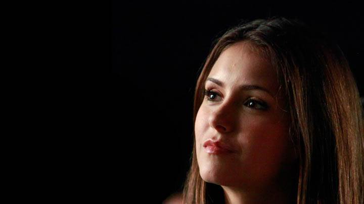 Nina Dobrev Face Close up in Vampire Diaries