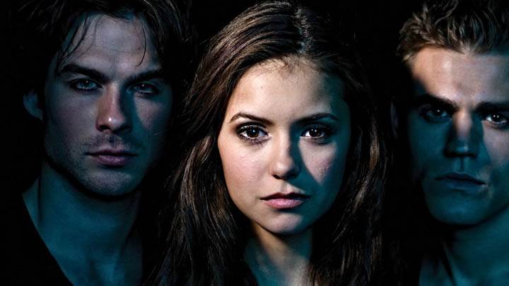 Vampire Diaries All Three Face Closeup