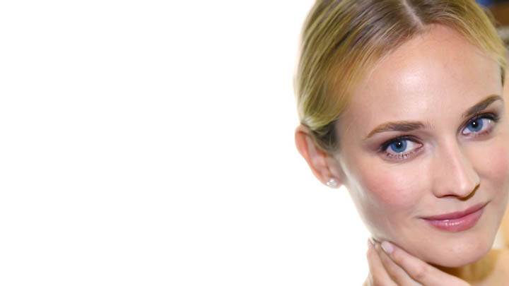 Diane Kruger Face Closeup Blue Eyes