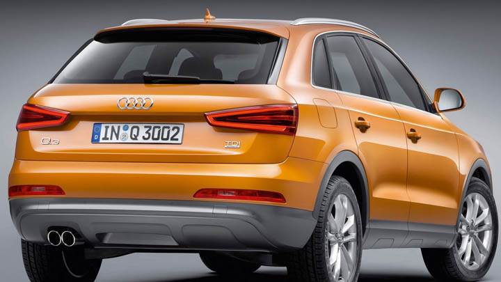 2012 Audi Q3 Back Pose in Orange