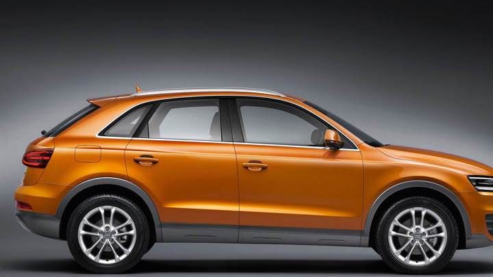 2012 Audi Q3 Orange Side Pose