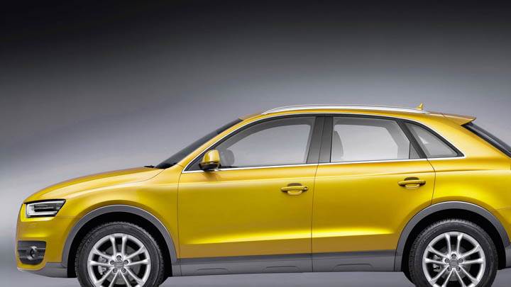 2012 Audi Q3 Yellow Color Car
