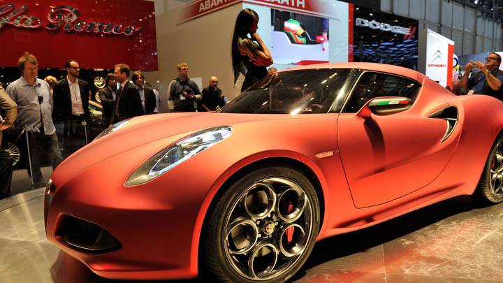 Alfa Romeo 4C Geneva 2011 Orange Color