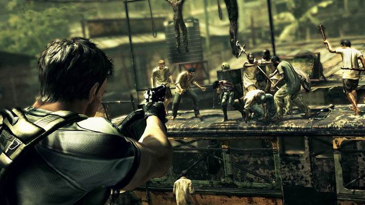 Chris Shooting Zombies