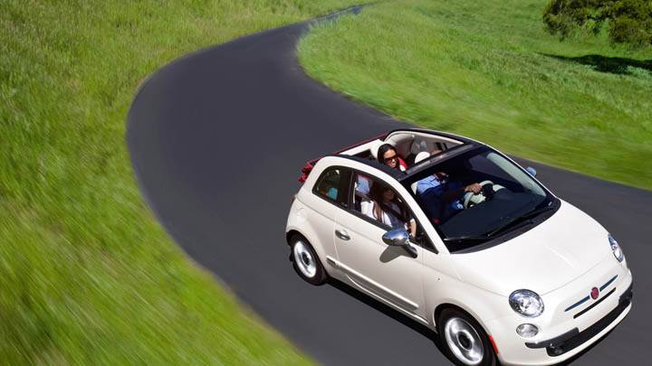 Fiat 500 Cabrio 2012 White Color