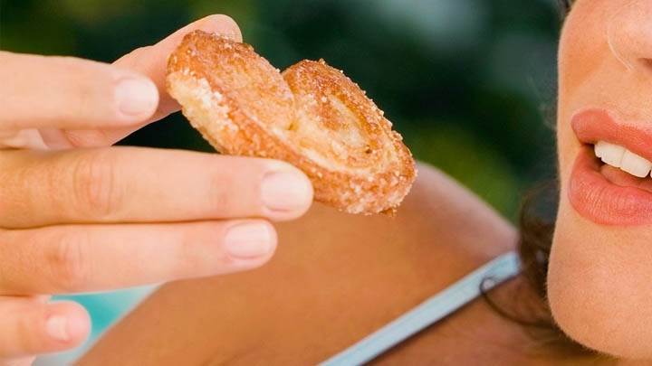 Girl Eating Biscuit