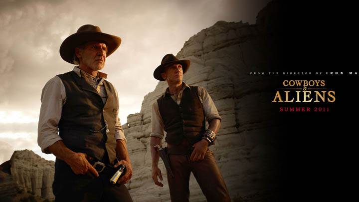 Harrison Ford and Daniel Craig in Cowboys & Aliens