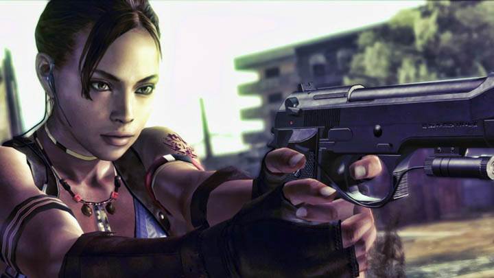 Sheva Aiming at Zombie