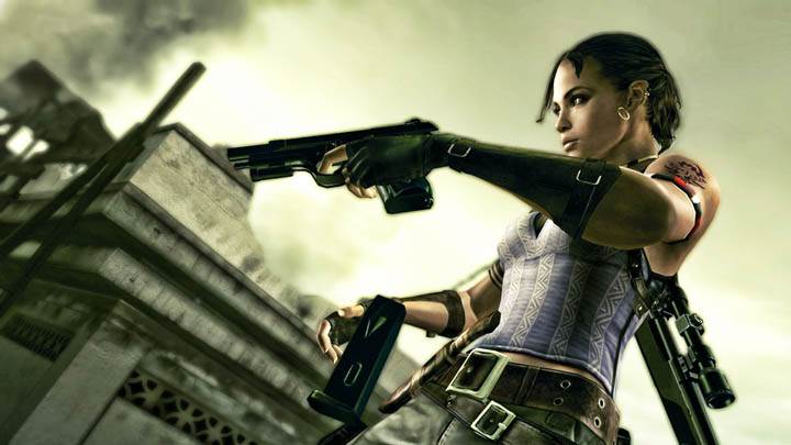 Sheva Reloading the Pistol in Resident Evil 5