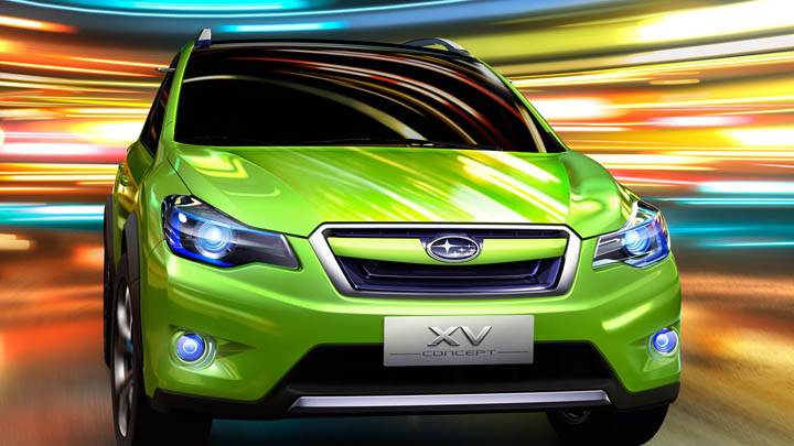 Subaru XV Concept Green Color Front Face