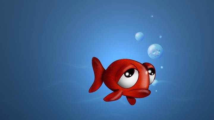 3D Fish in Sad Mood