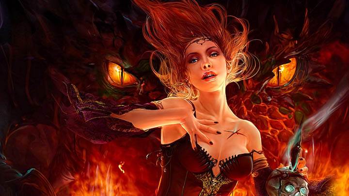 3D Girl Character in Hell