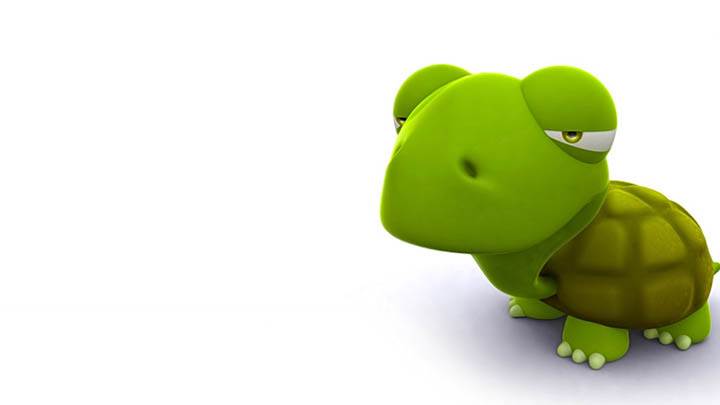 A 3D Tortoise character