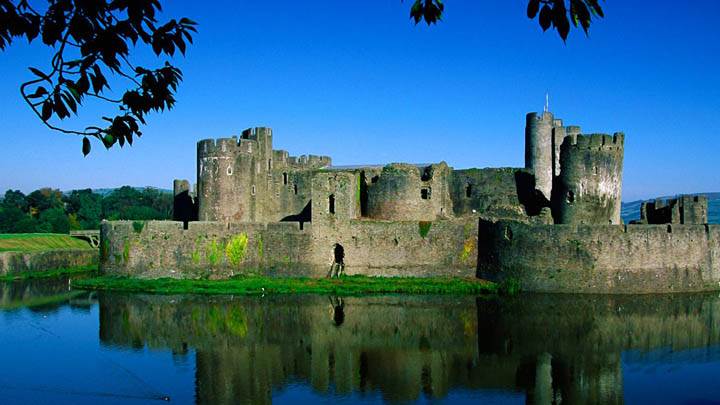 Caerphilly Castle, Wales, United Kingdom