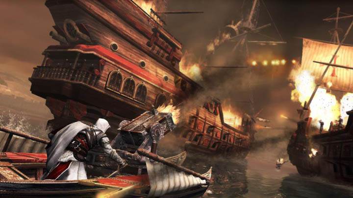Ezio Firing On Ships