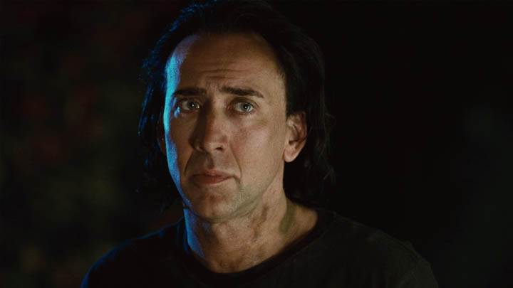 Nicolas Cage In Night Outside House