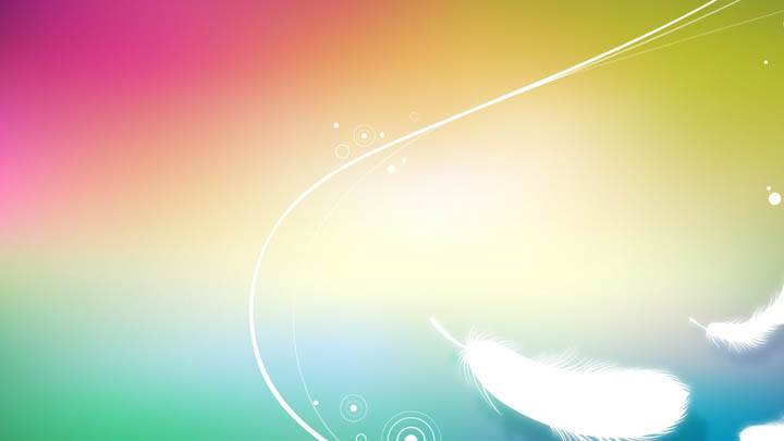 Rainbow Feather Abstract Background