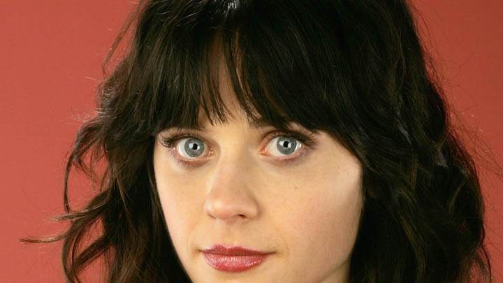 Cute Face Closeup Of Zooey Deschanel
