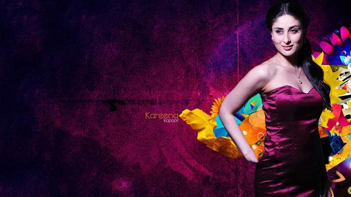 Kareena Kappor – Smiling And Abstract Wallpaper