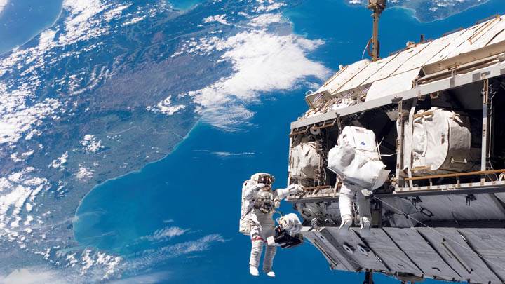 Spacewalk Outside the International Space Station