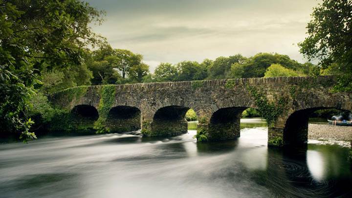 Stone Bridge Over Gearhameen River