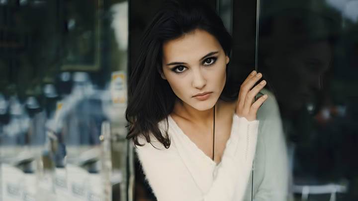 Virginie Ledoyen In White Dress Closeups