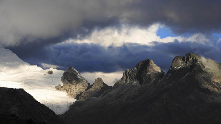 Yanapaccha Glacier and Chopicalqui Mountain