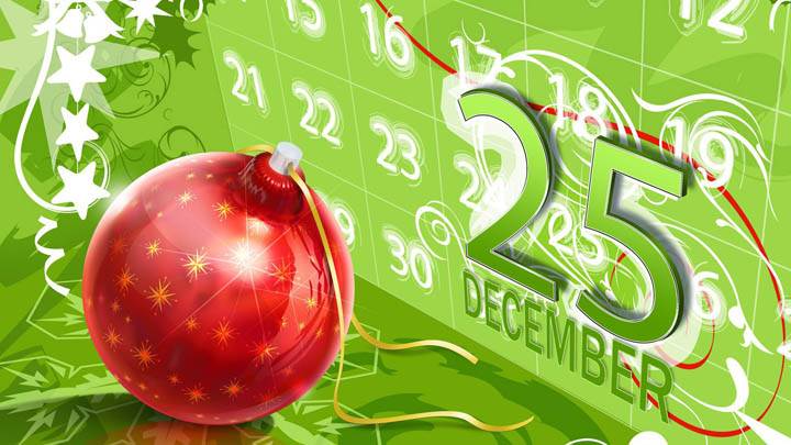 25 December Christmas Day