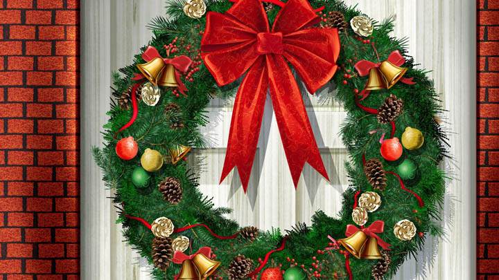 Decorated Rounded Christmas Tree