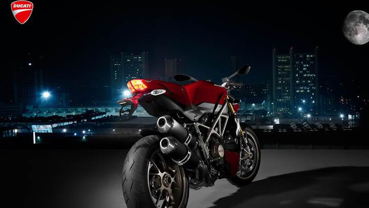 Ducati Standing In Night