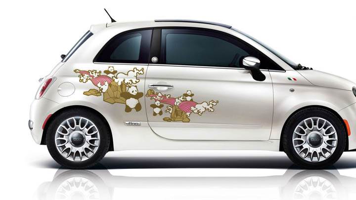 Fiat 500 First Edition – Graphic Design in White