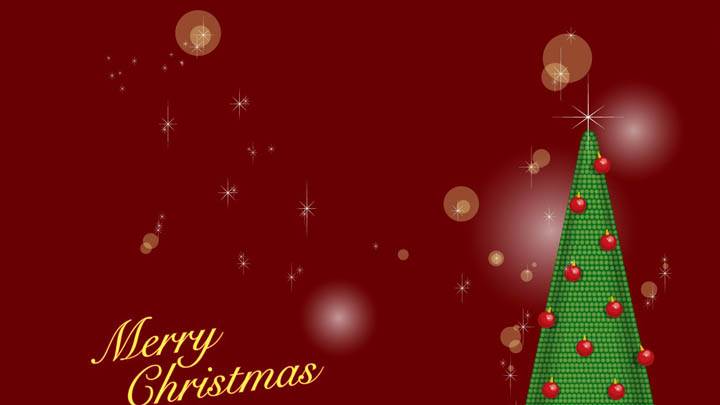 Merry Christmas With Christmas Tree